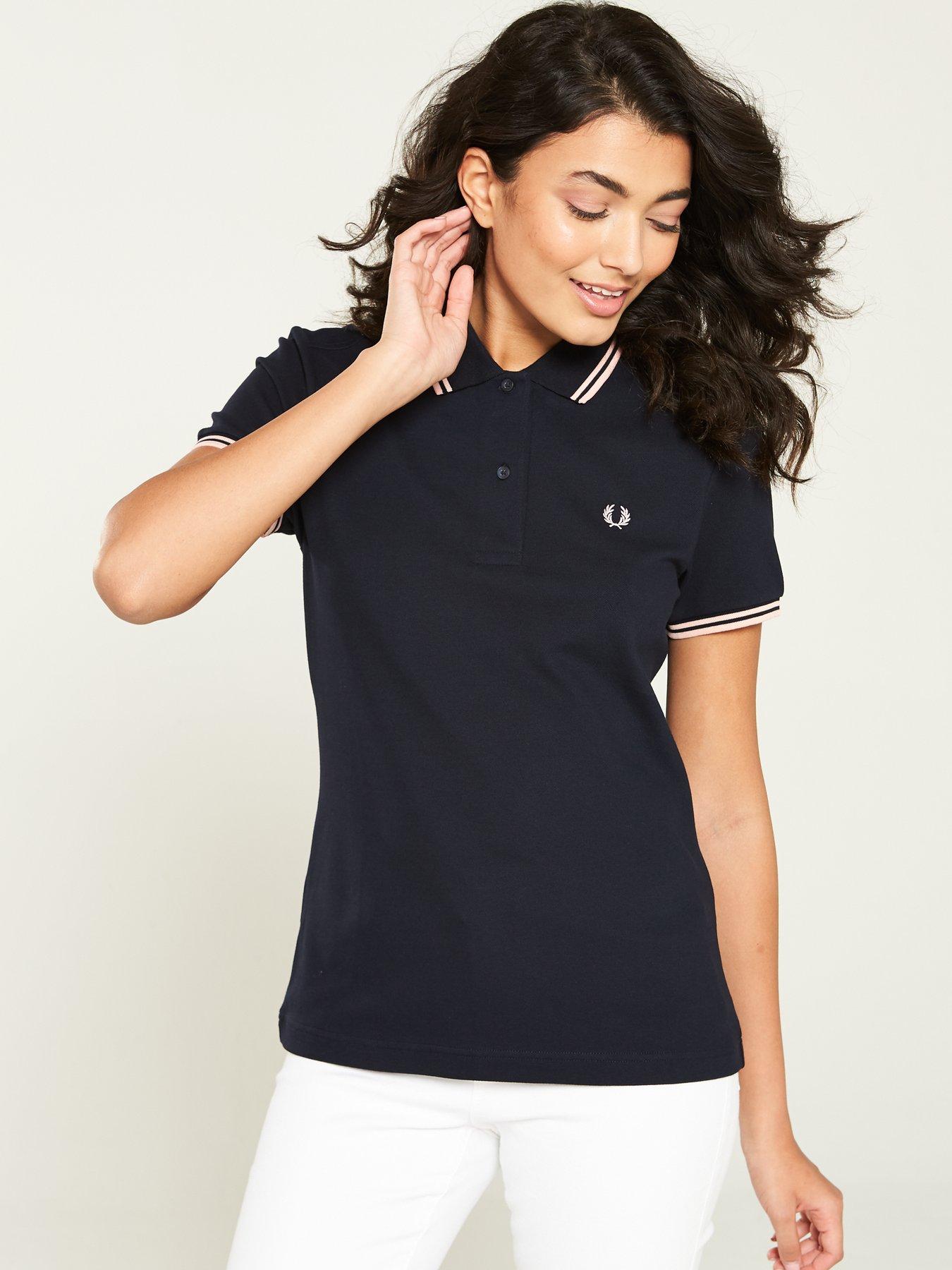 fred perry white polo women's