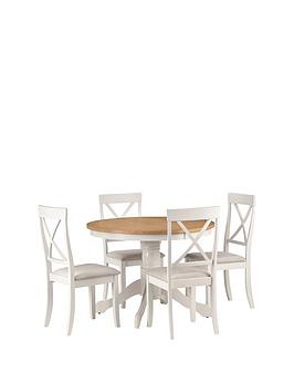 julian-bowen-davenport-106-cm-round-dining-table-4-chairs