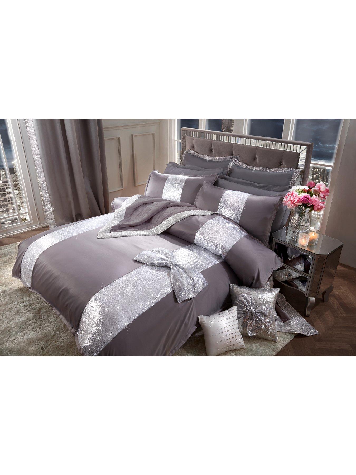 By Caprice Silver Bow Duvet Cover Littlewoodsireland Ie