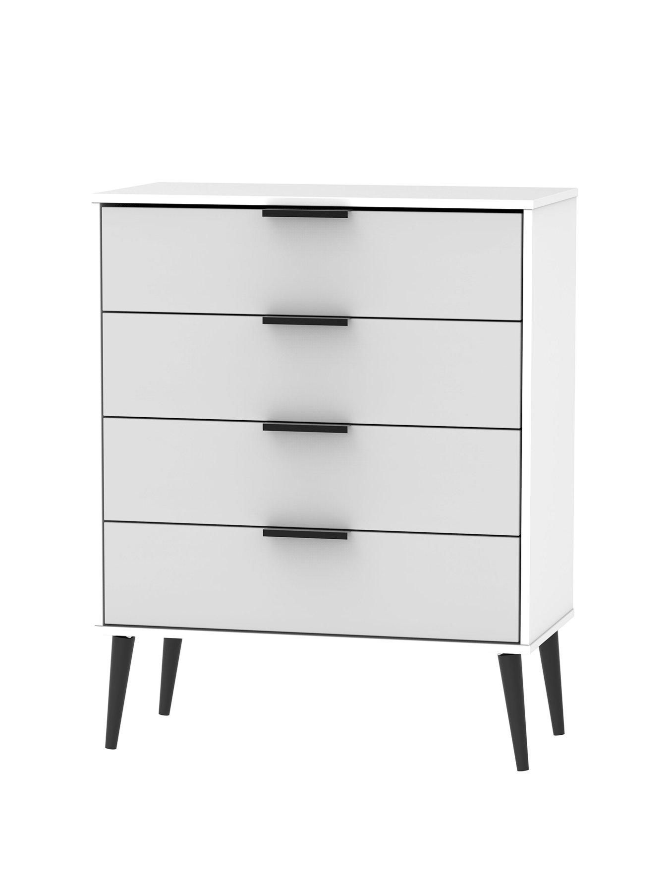 Swift Copenhagen Ready Assembled 4 Drawer Chest