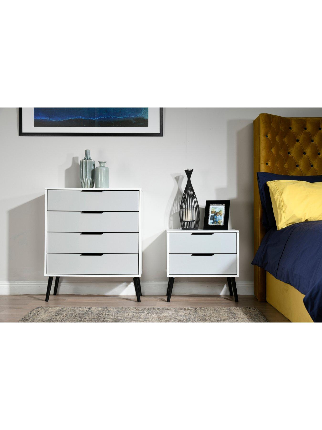 Swift Copenhagen Ready Assembled 4 Drawer Chest