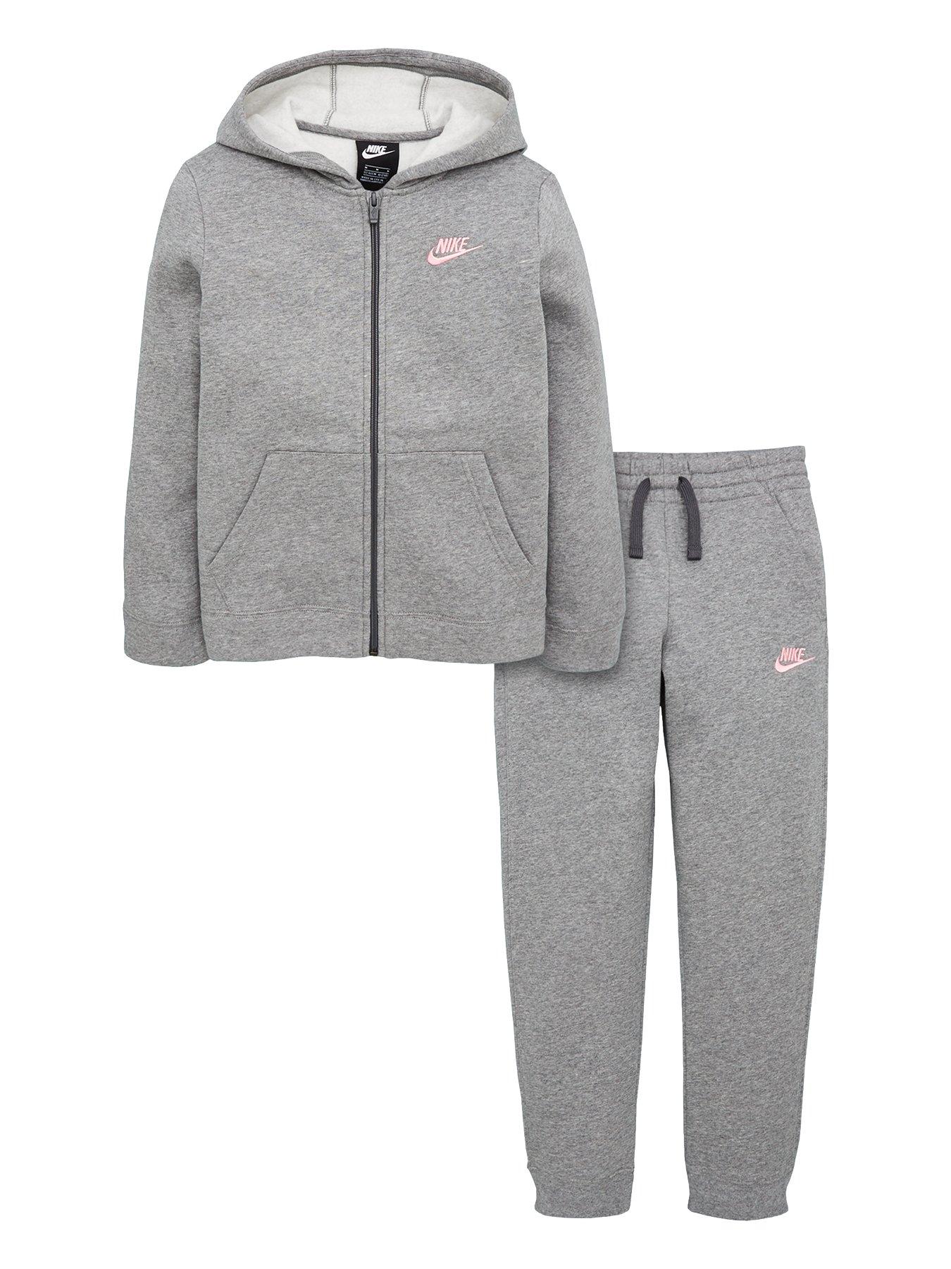 grey nike tracksuit girls