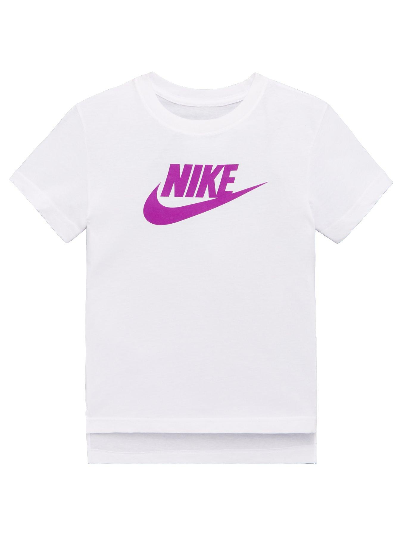 purple and pink nike shirt