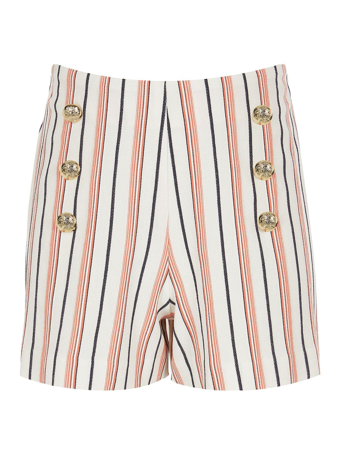 river island coral shorts