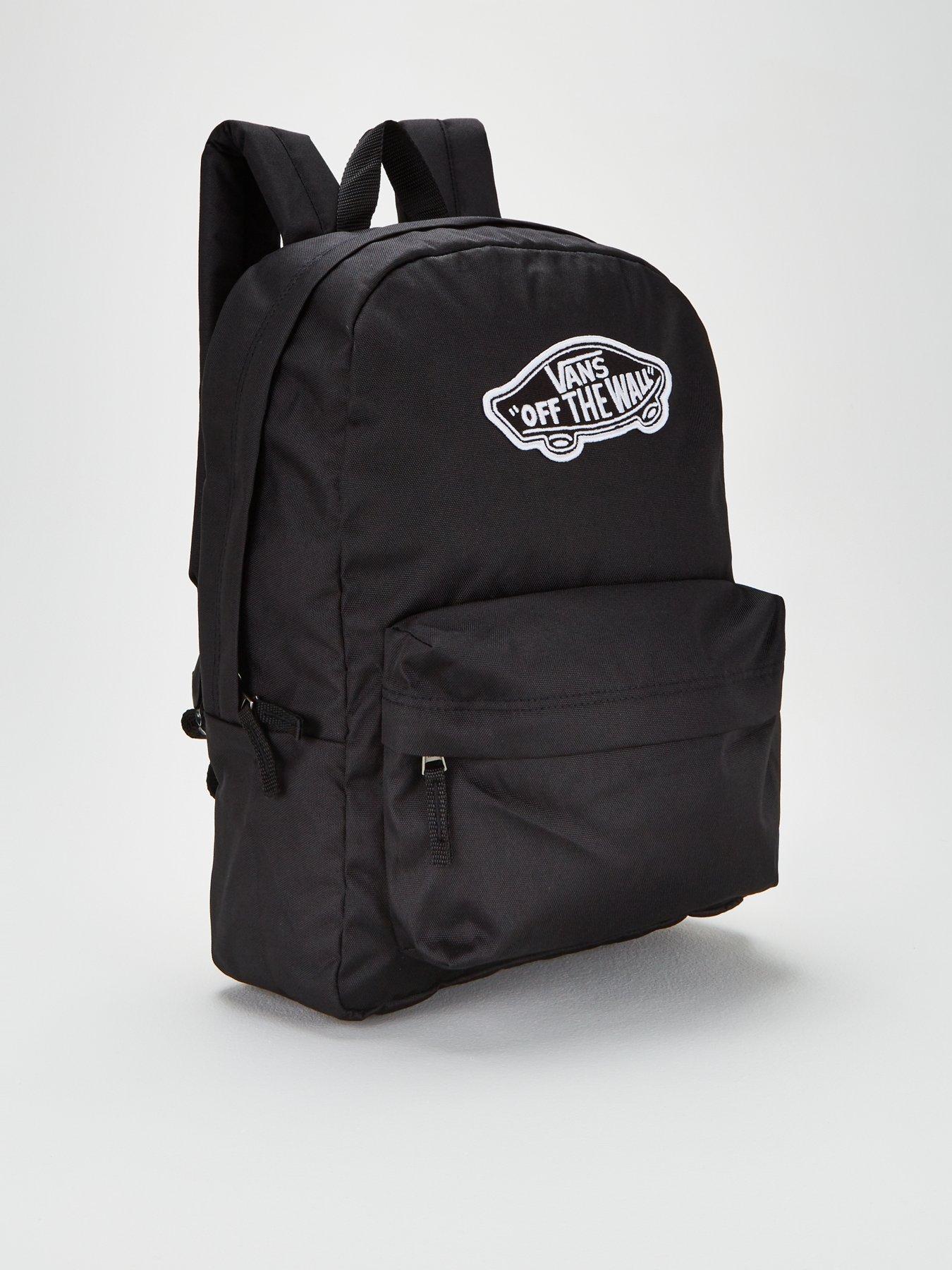 vans central realm backpack black