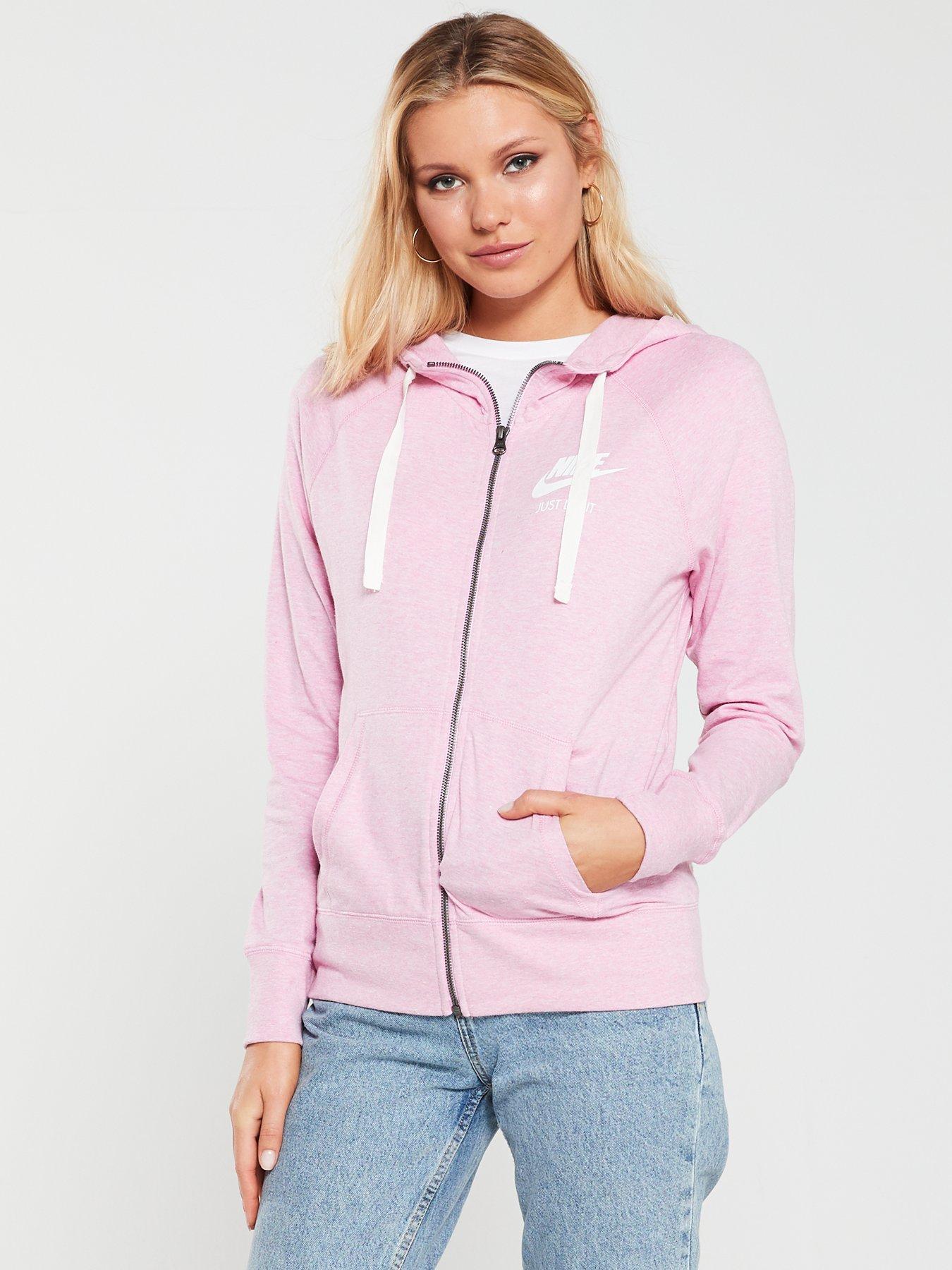 nike pink vintage hoodie