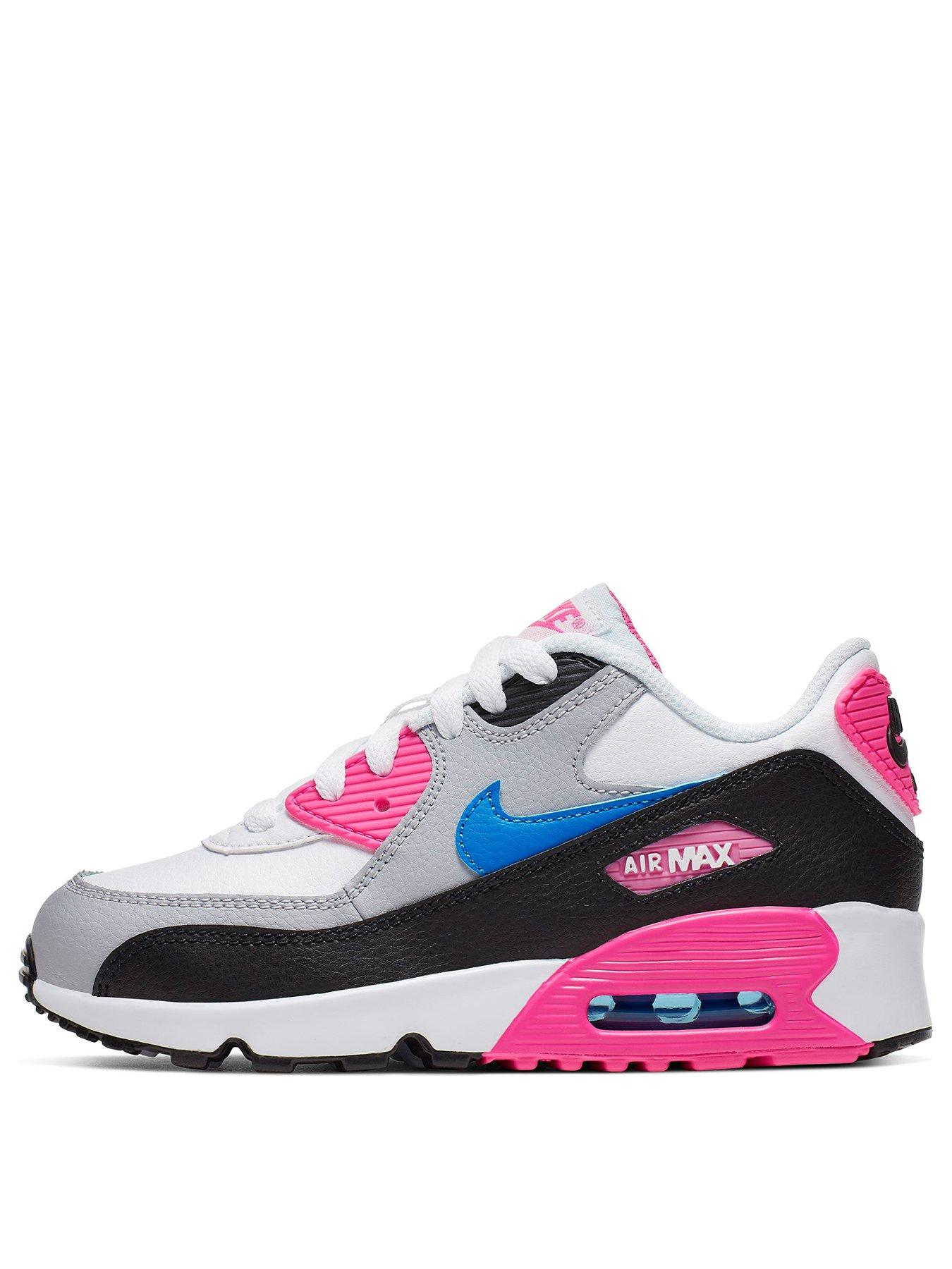 nike air max pink blue and white