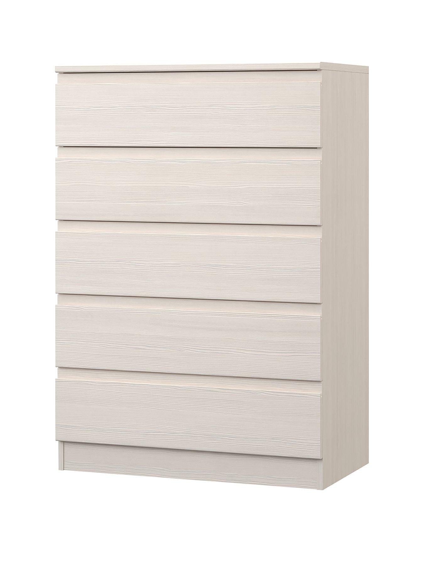 Avalon Ready Assembled 5 Drawer Chest Littlewoodsireland Ie