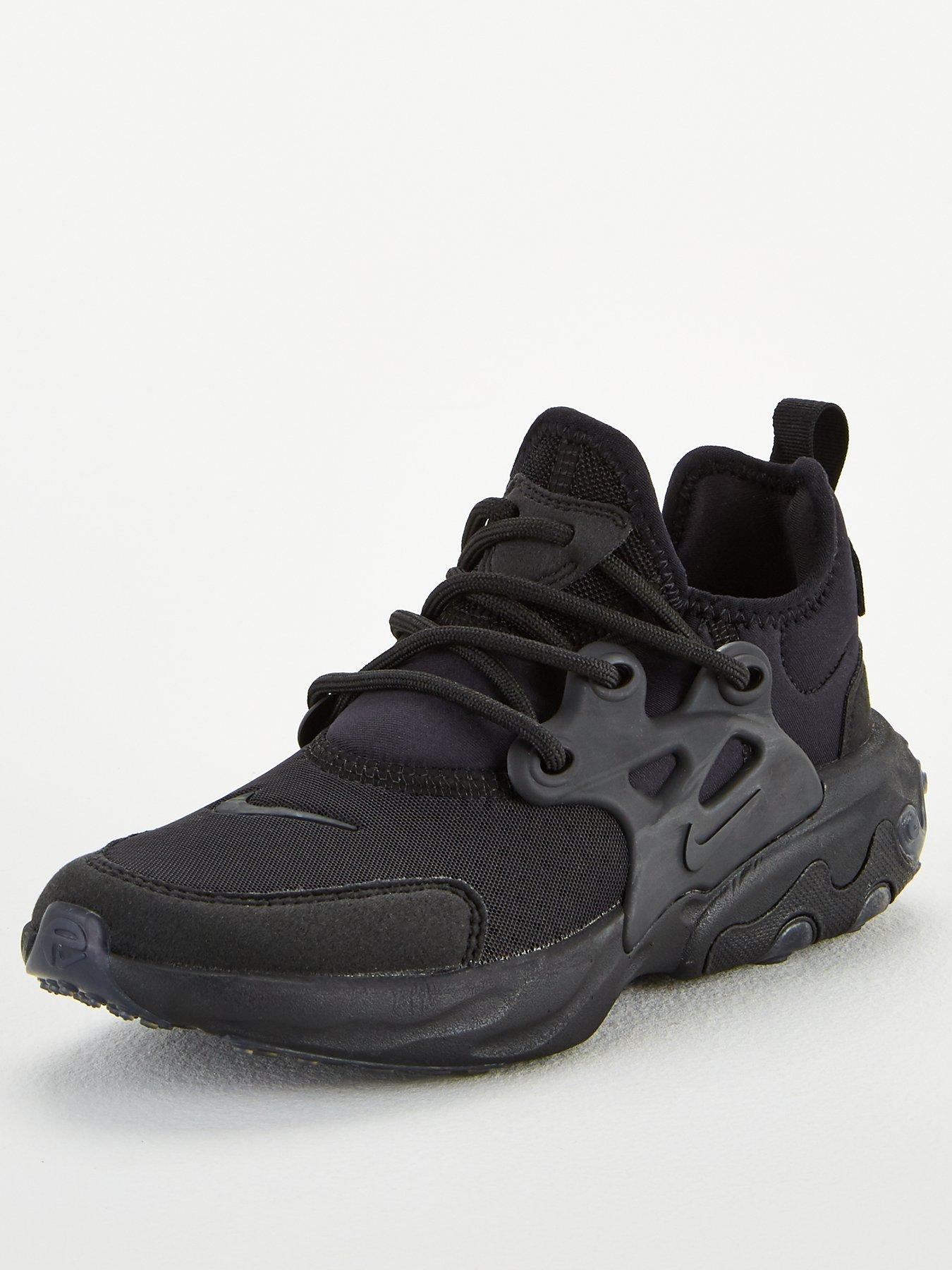 black nike react presto