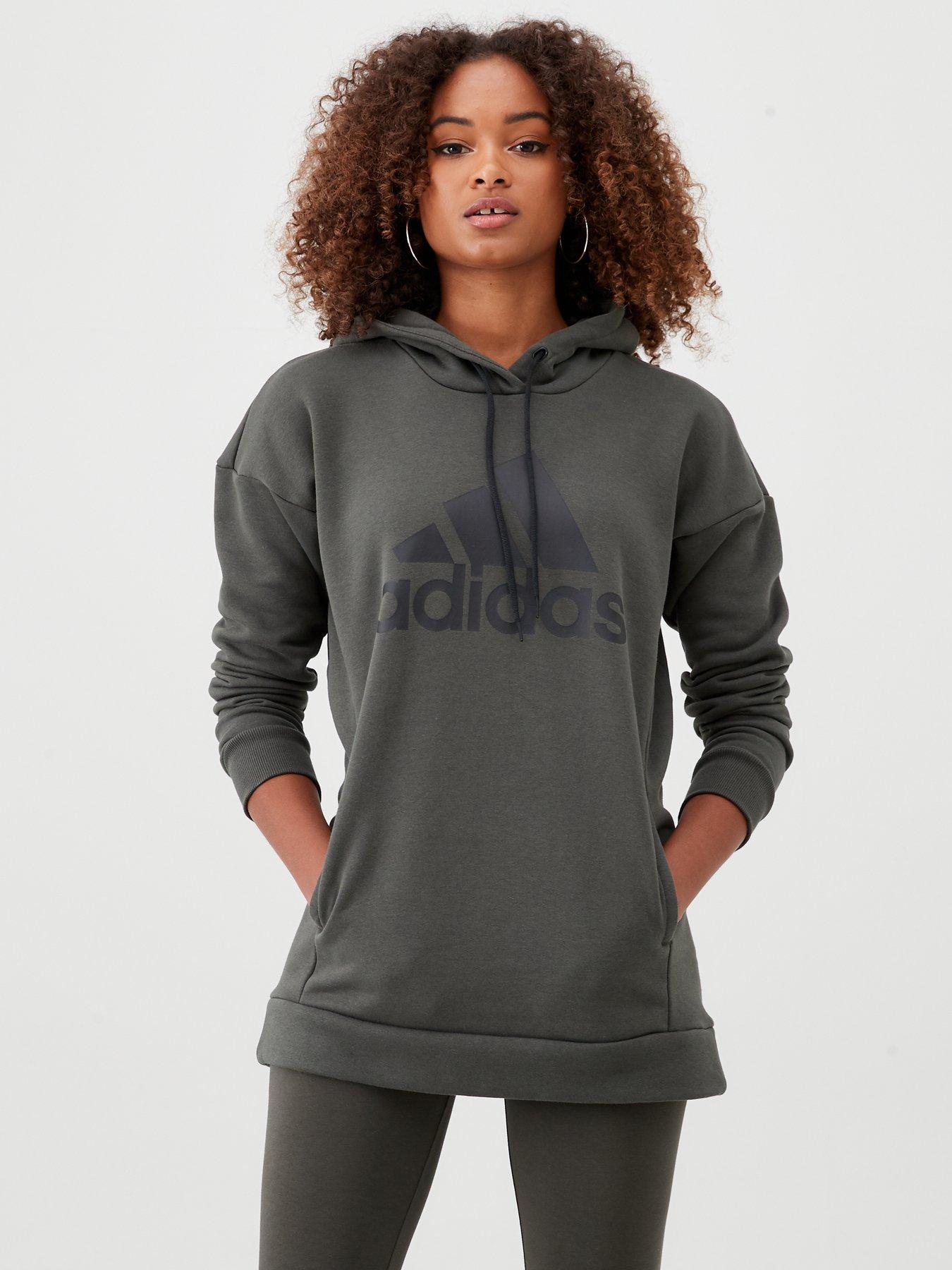 khaki hoodie adidas