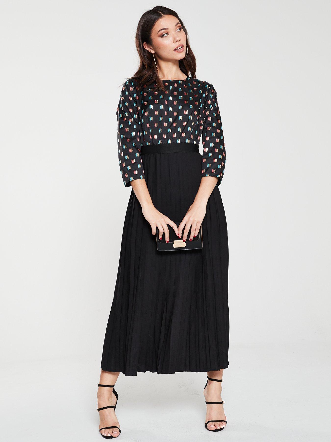 little mistress foil print dress