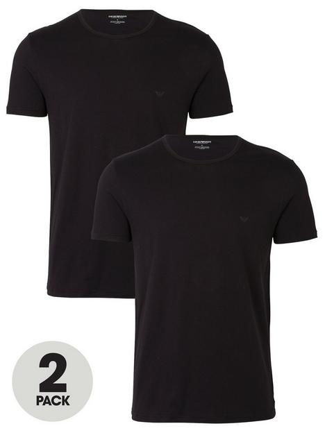 emporio-armani-bodywear-two-pack-cotton-regular-fit-t-shirts-black