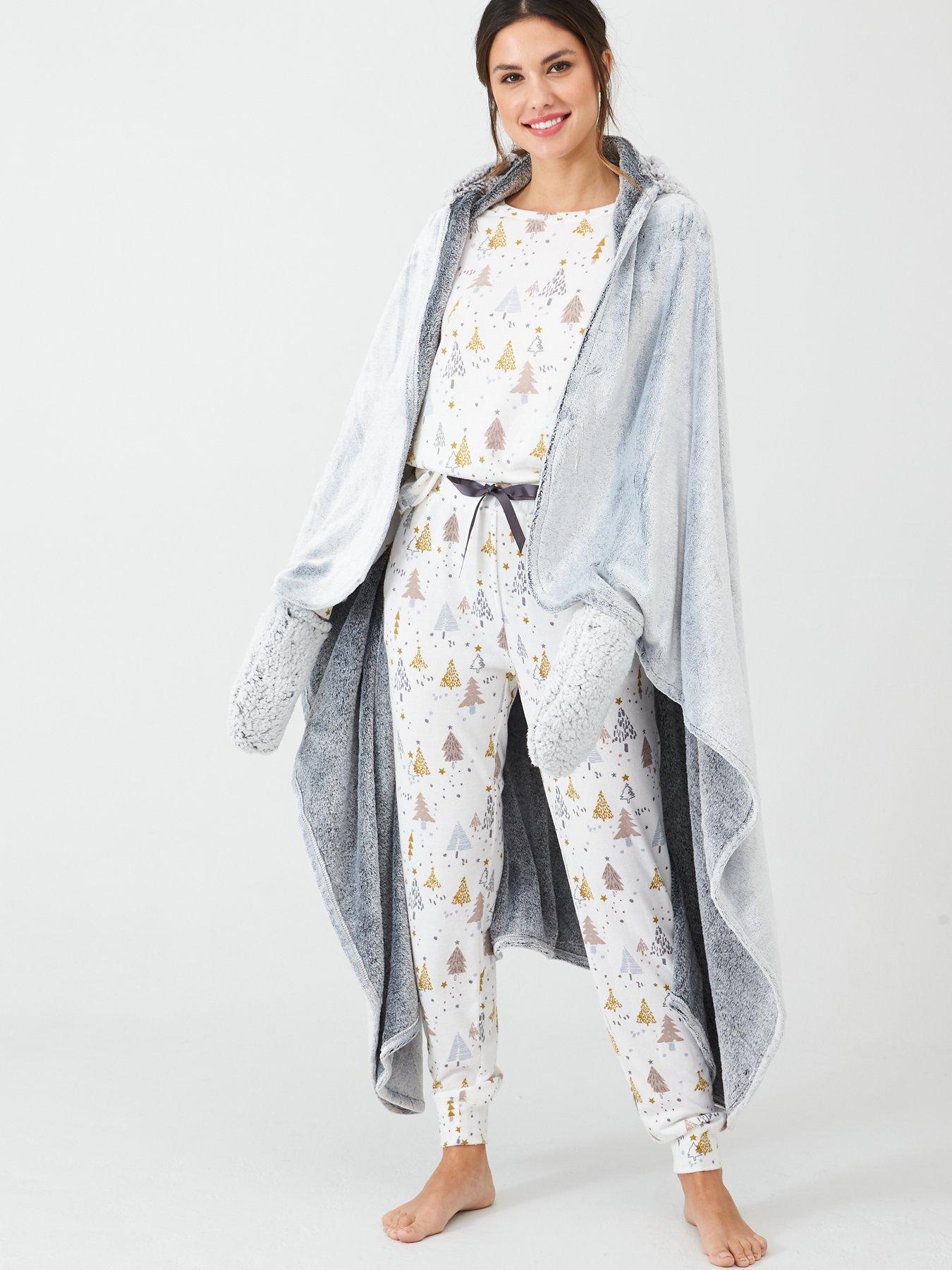 V By Very Hooded Blanket Robe With Ears Animal