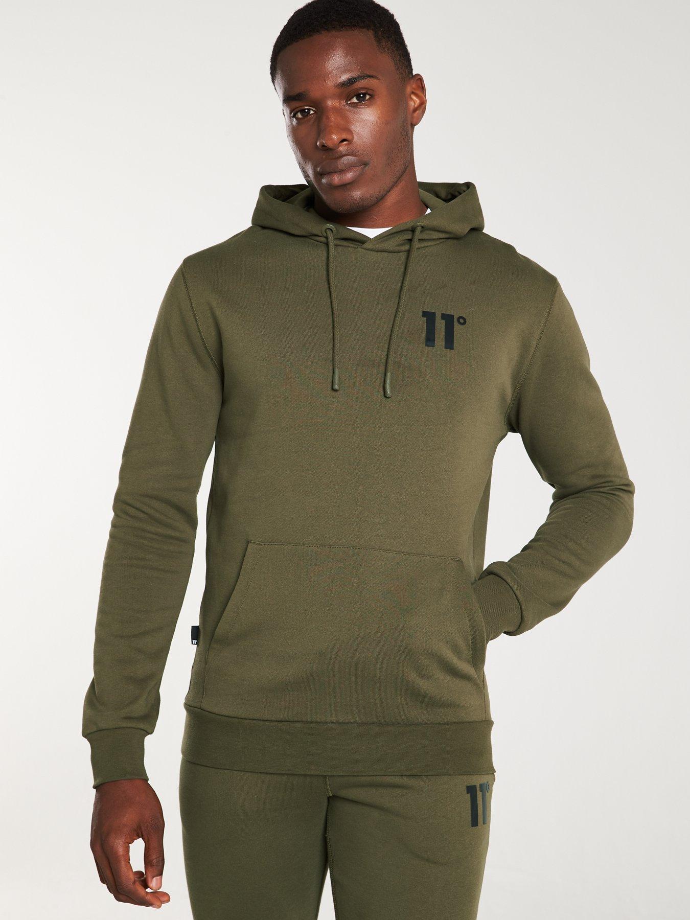 11 degrees green hoodie