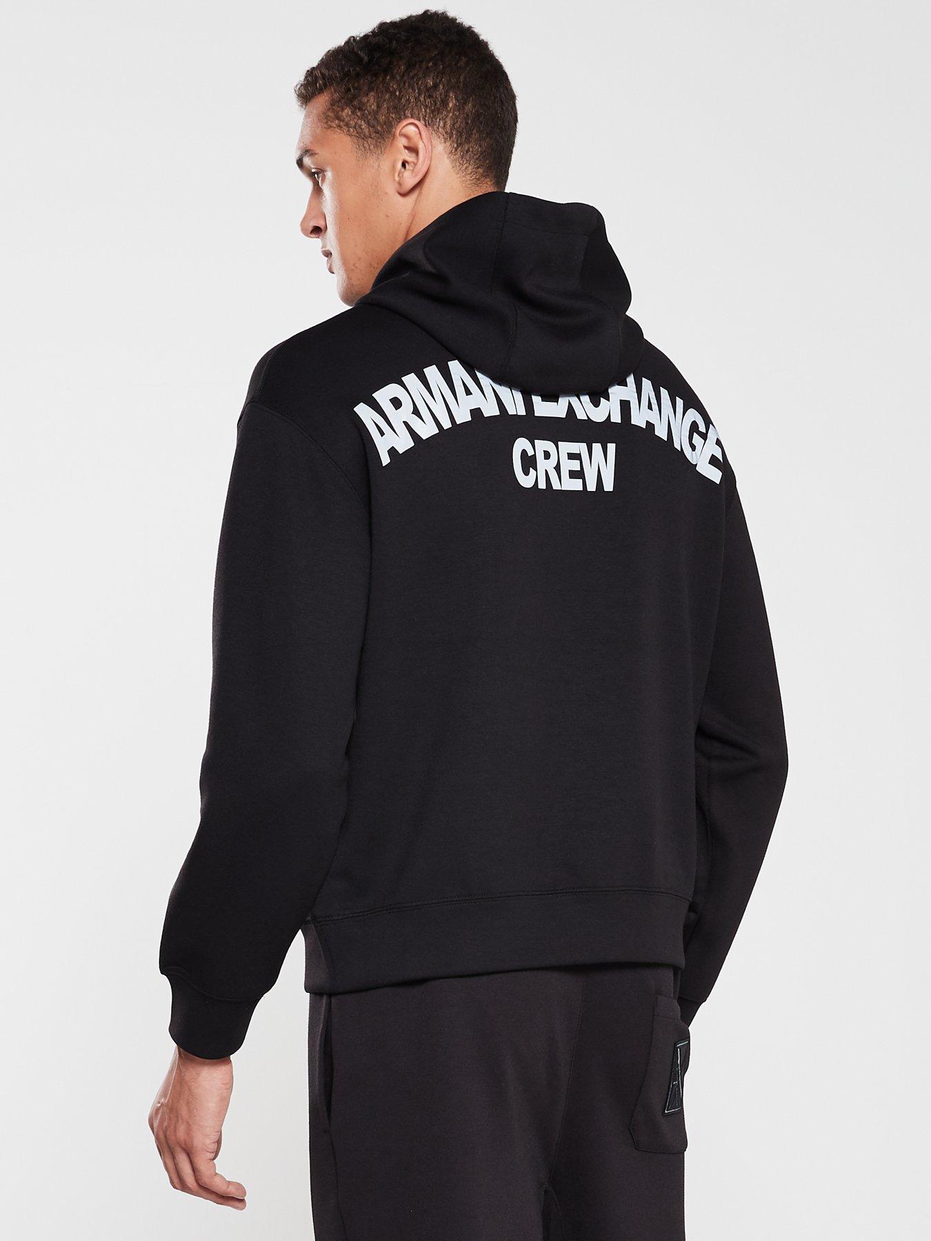 armani exchange reflective hoodie