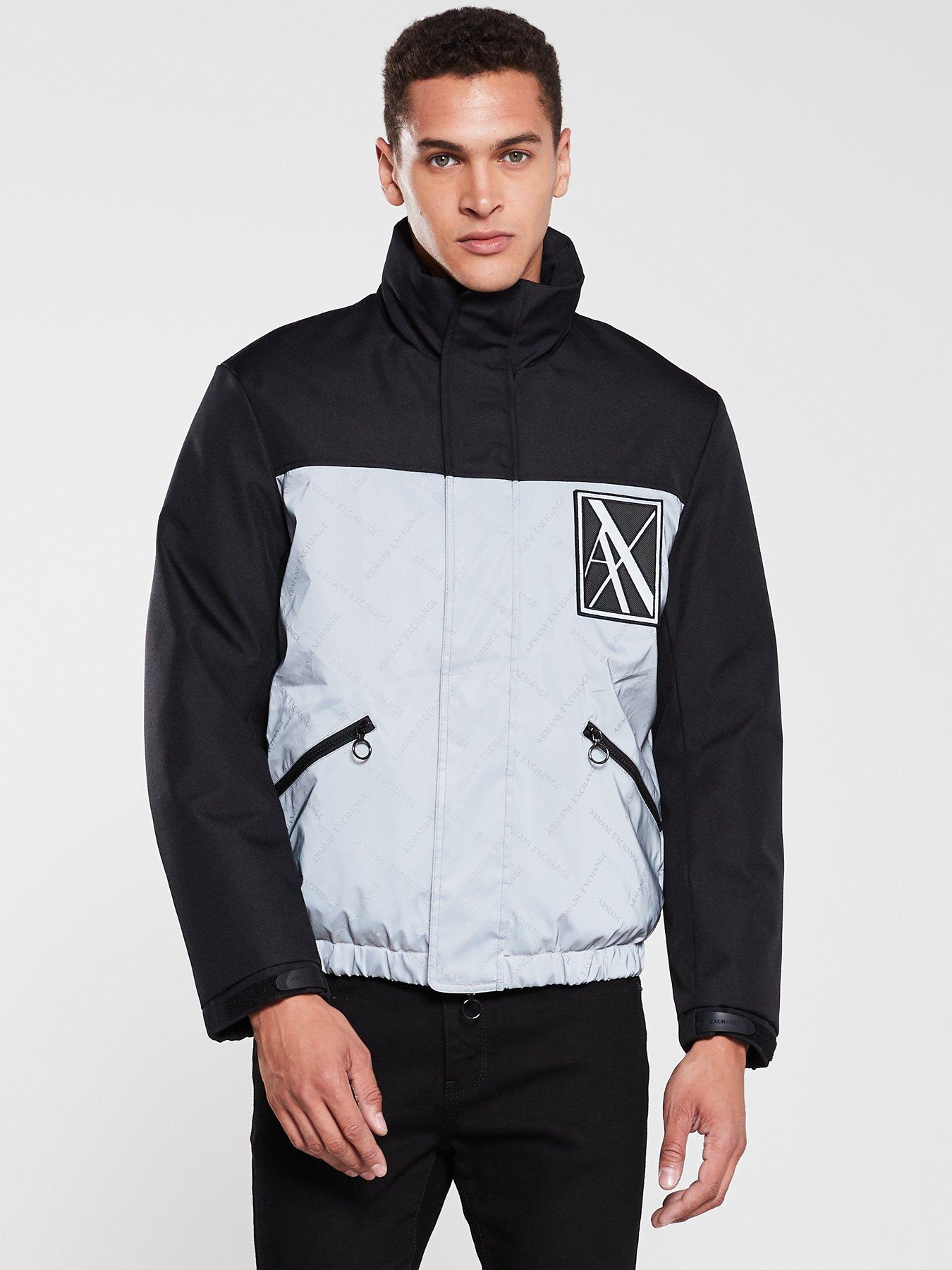 armani exchange reflective hoodie