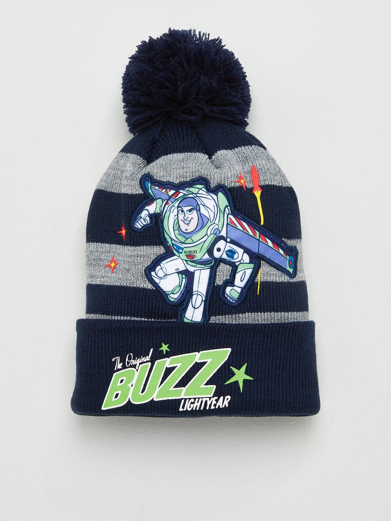 boys navy bobble hat