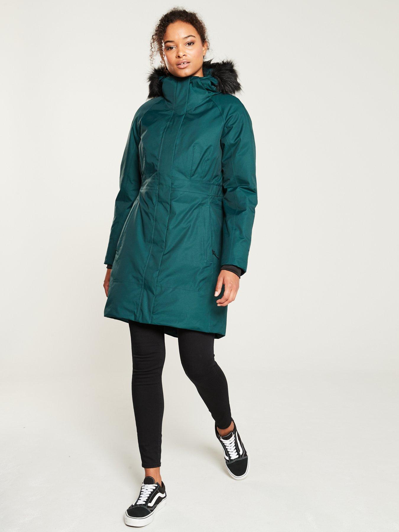 north face arctic parka white