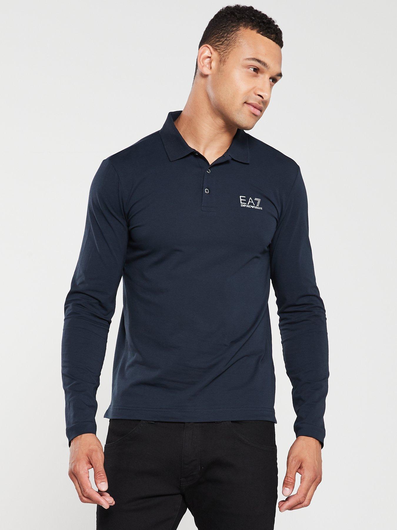 ea7 long sleeve polo shirt