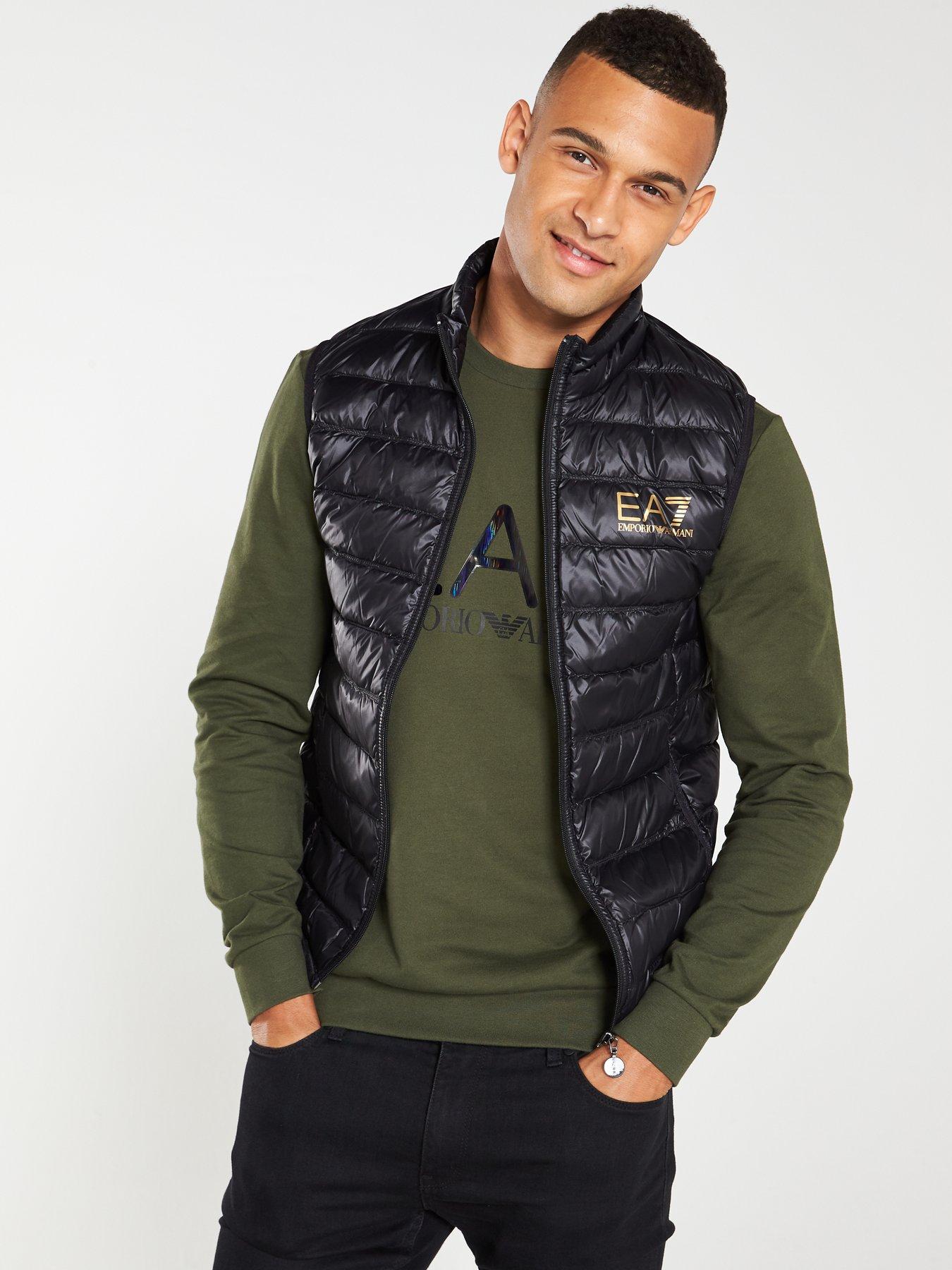 armani jeans gilet black