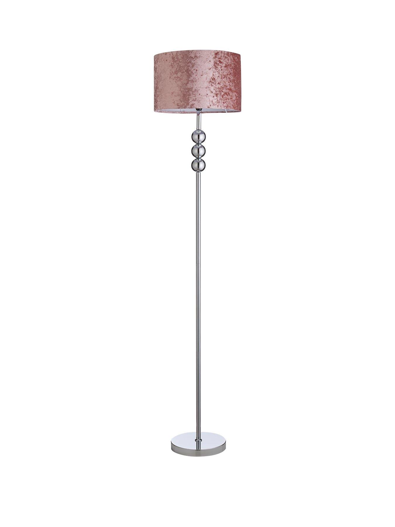 blush pink standing lamp