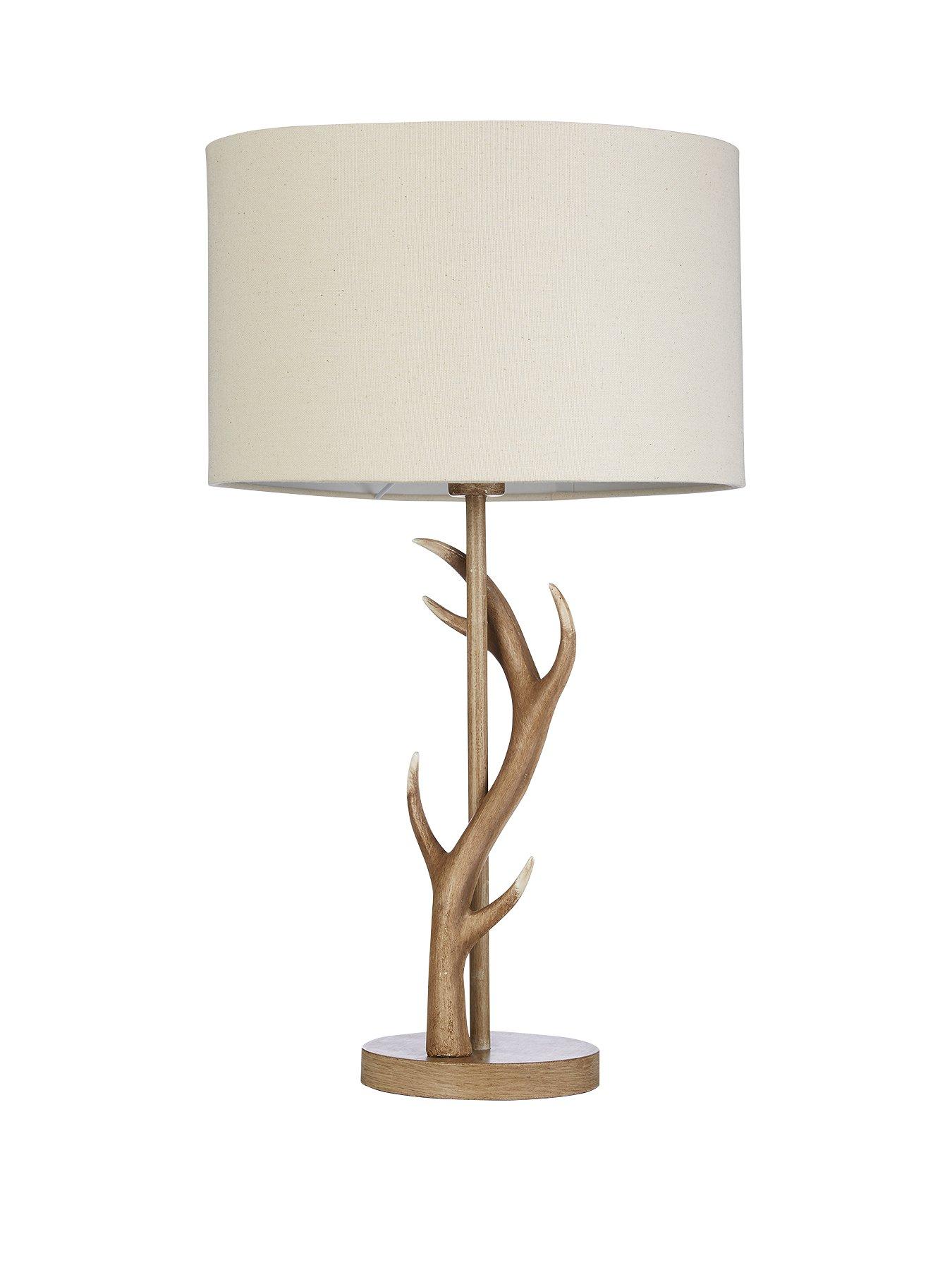 stag antler table lamp