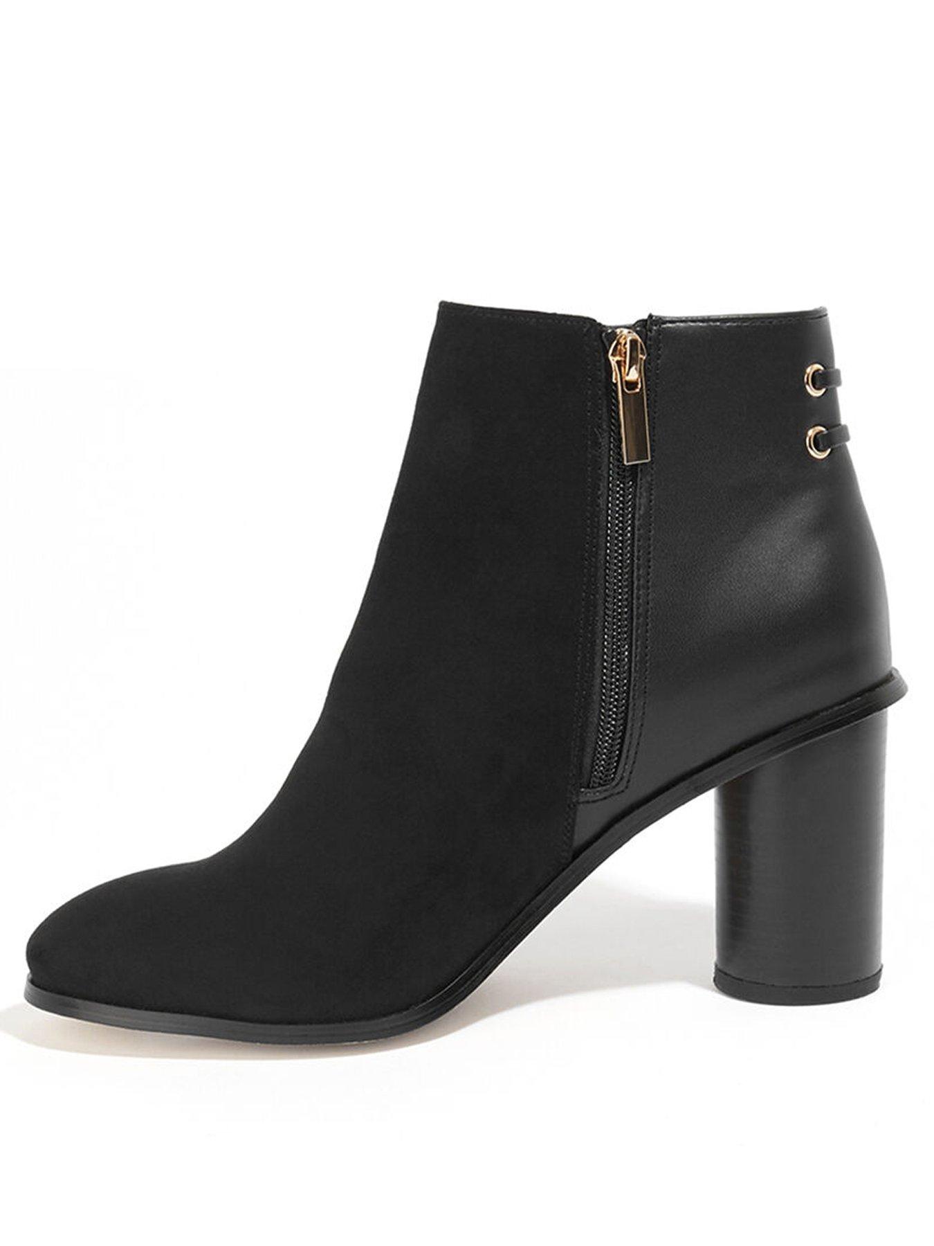 oasis black ankle boots