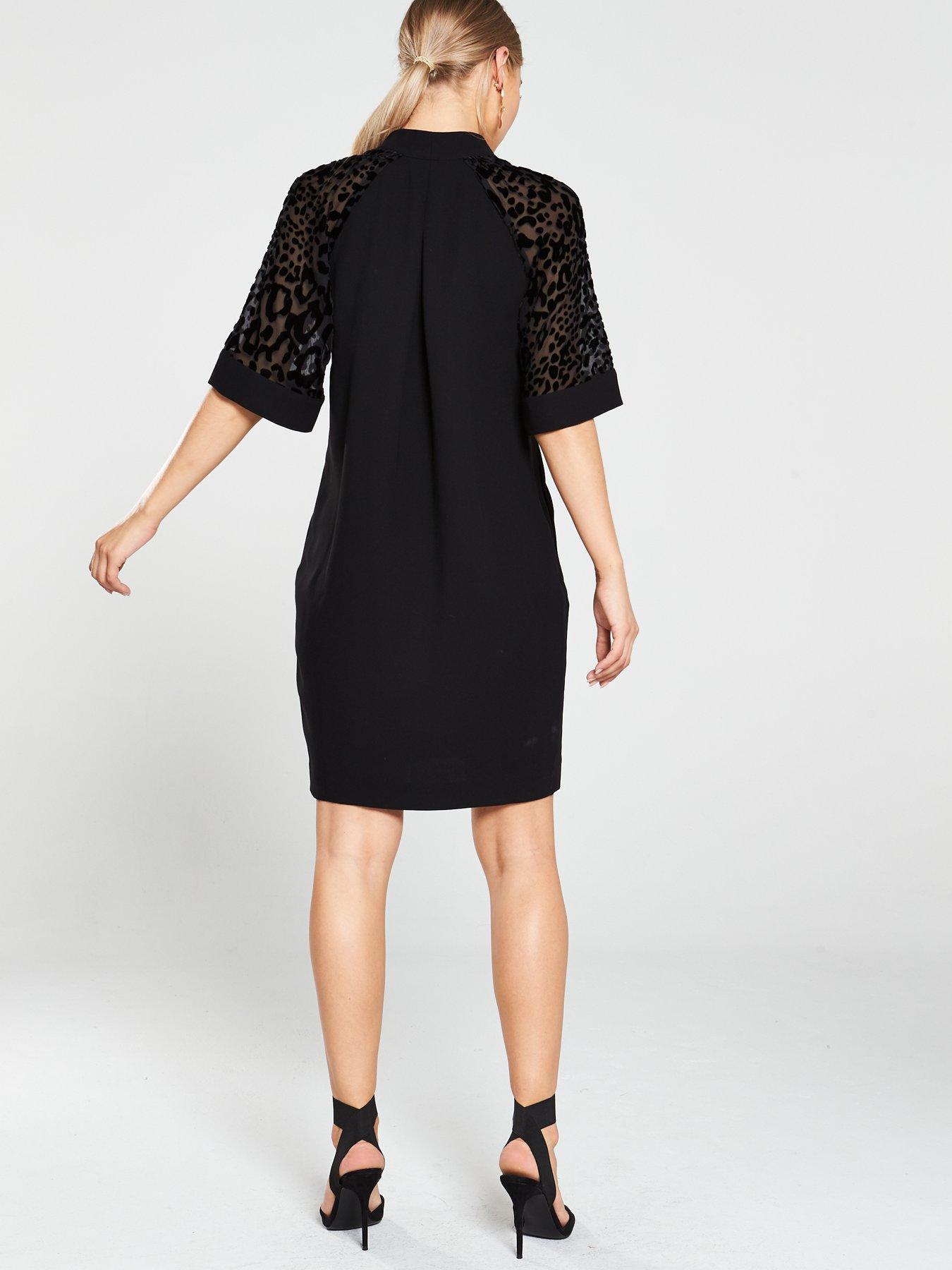 whistles lina dobby sleeve dress