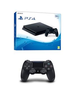 playstation-4-ps4nbspwith-additional-dualshockreg-controller-andnbspoptional-extras-500gb-console