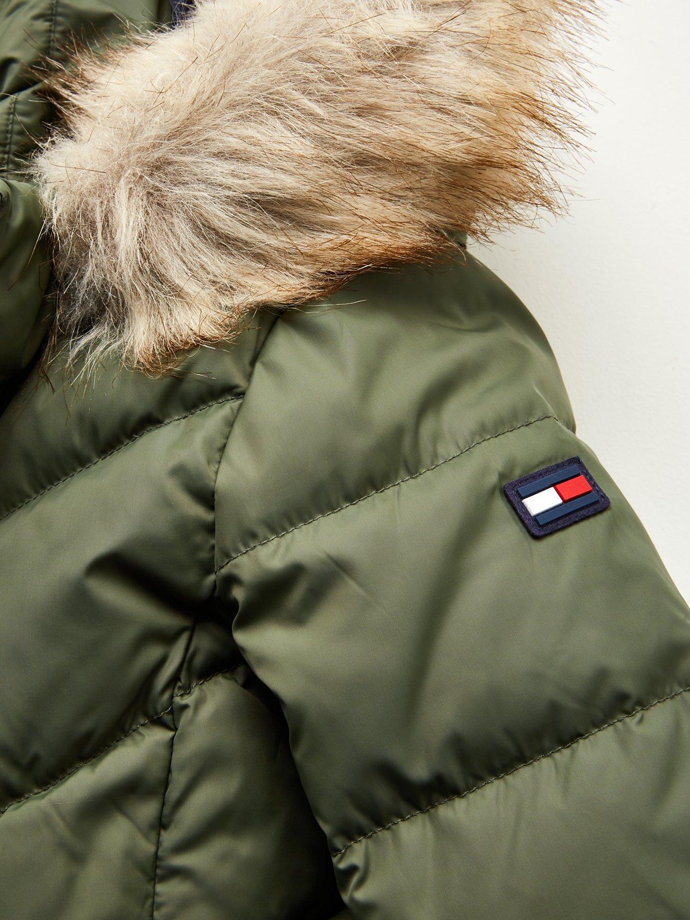 tommy hilfiger longline down jacket