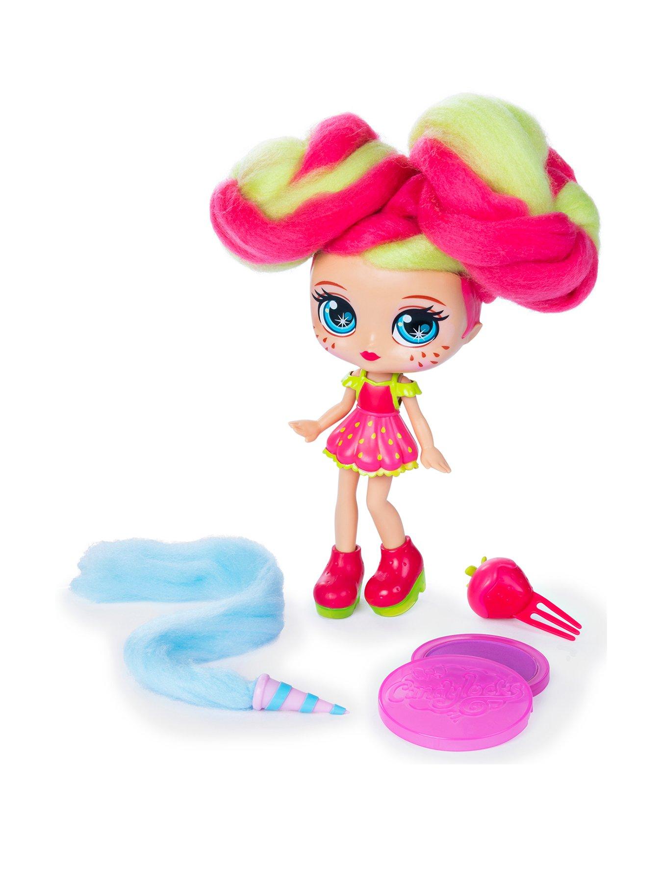 doll with cotton candy hair