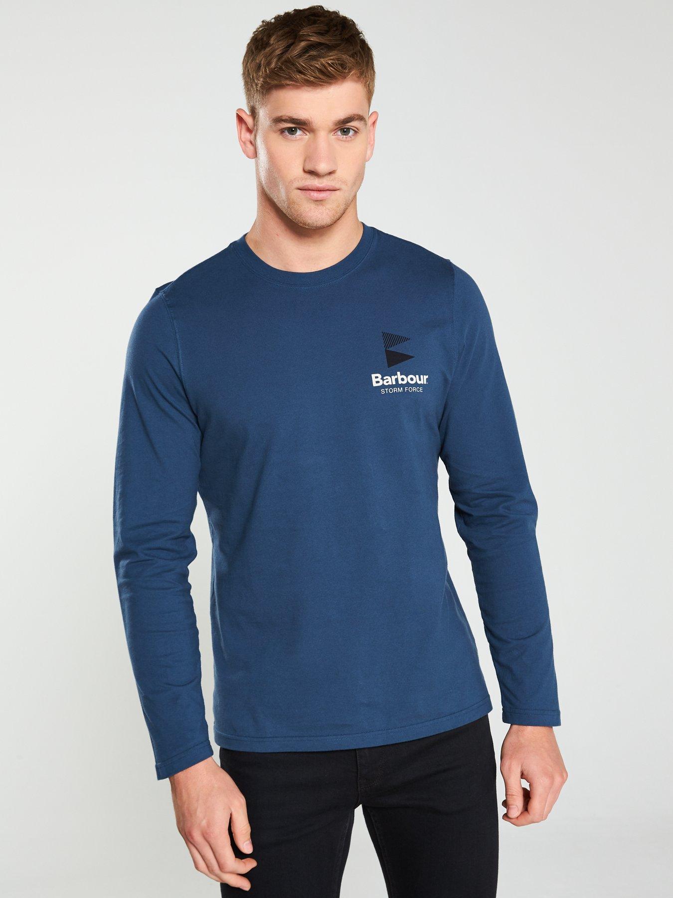 mens barbour long sleeve t shirt