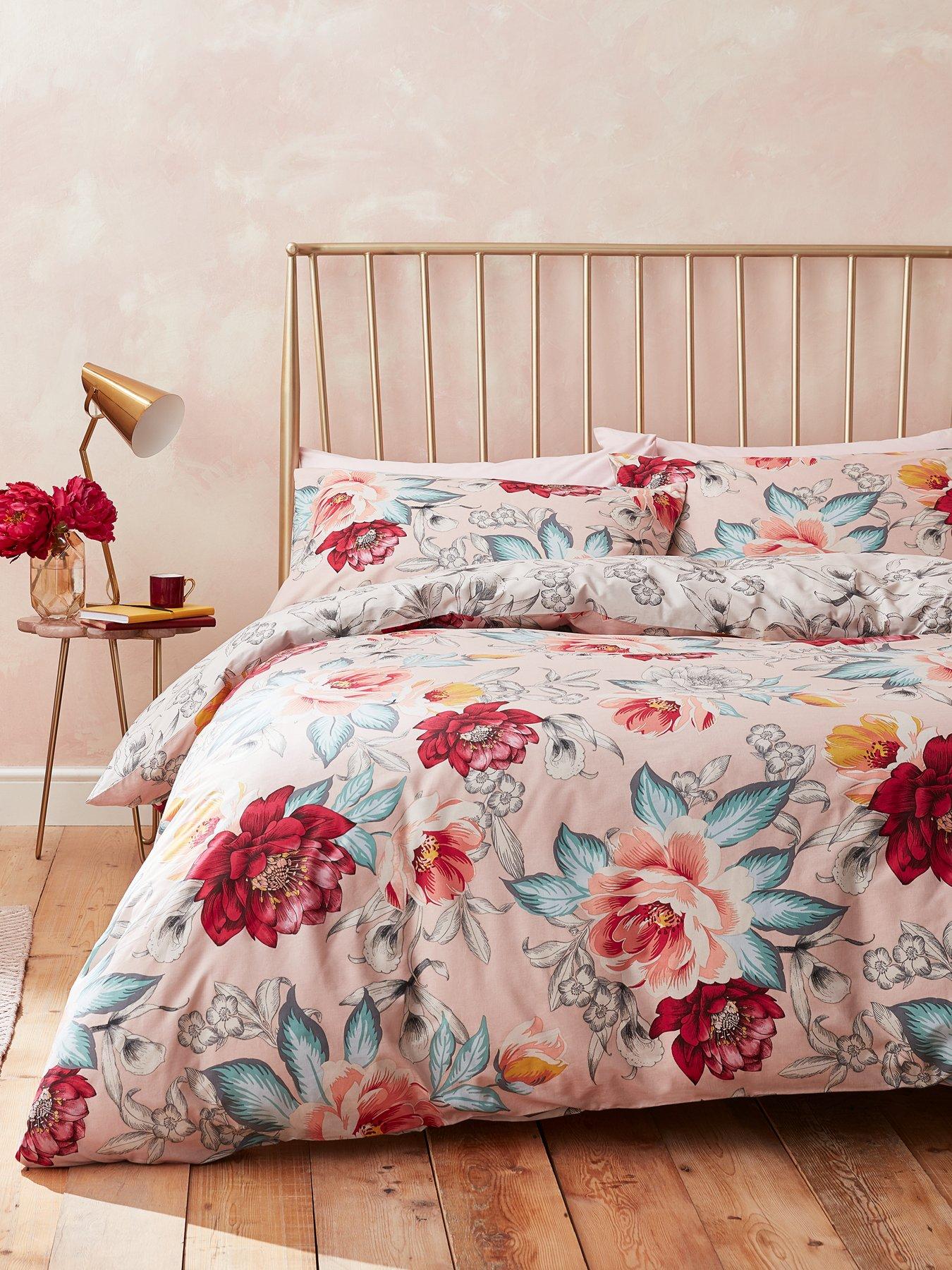 Accessorize Isla Floral 100 Cotton Duvet Cover Set