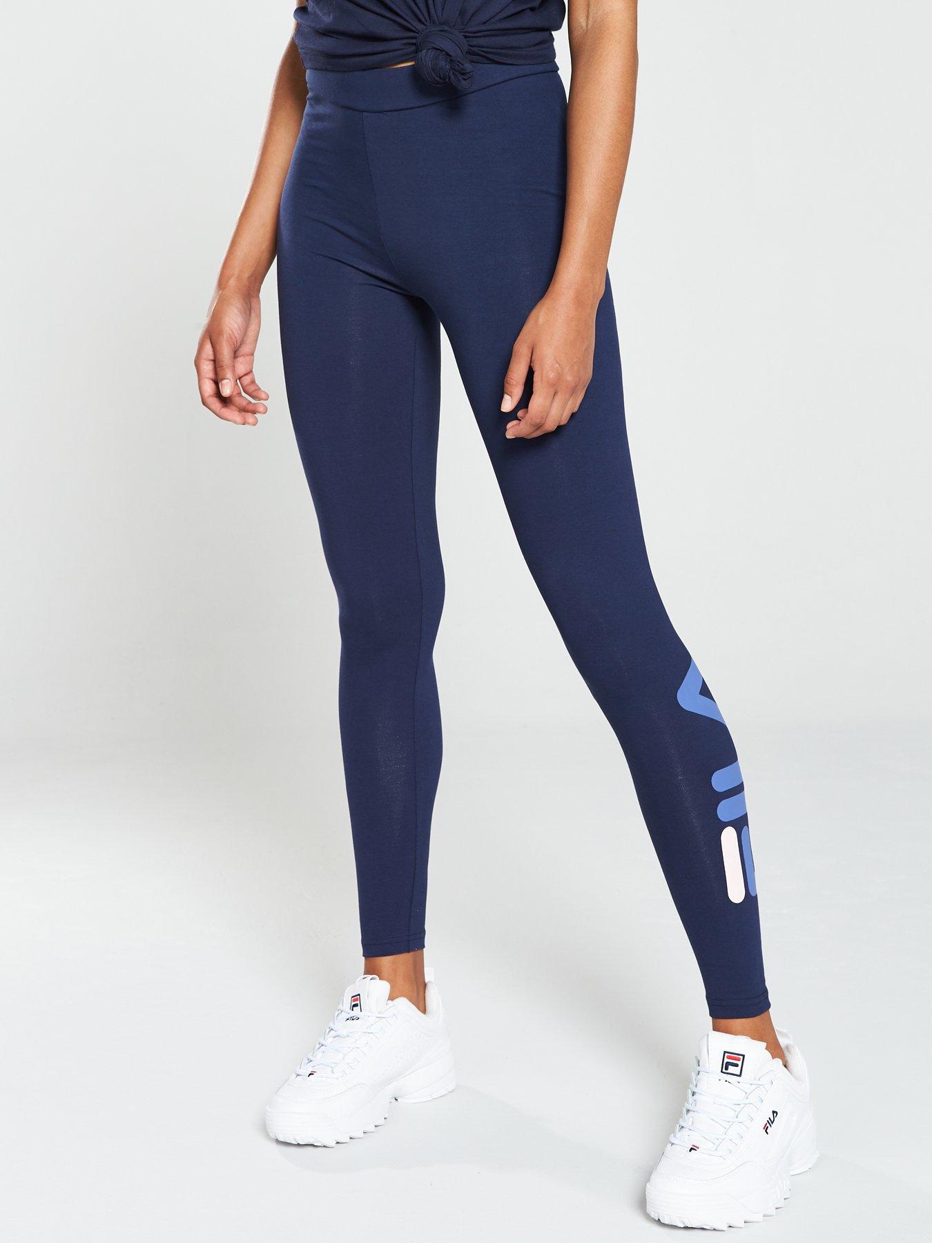 navy blue fila leggings