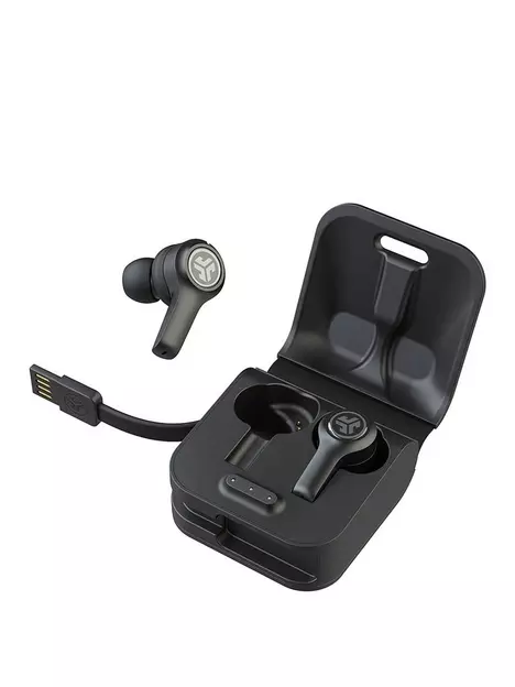 prod1088773656: JBUDS Air Executive True Wireless Bluetooth Earbuds with Voice Assistant Compatibility and Charging Case - Black