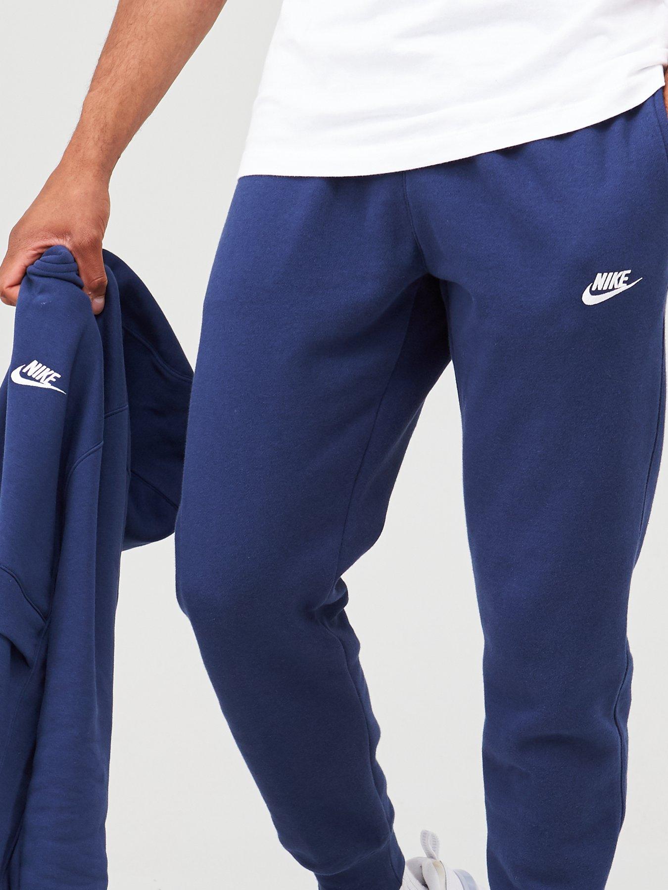 nike navy club joggers