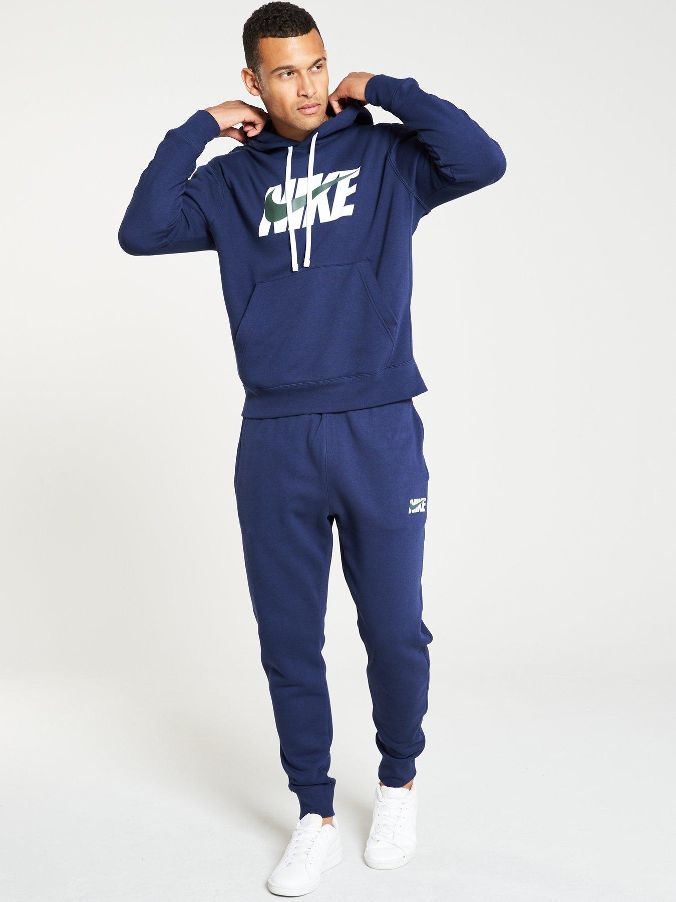 mens nike tracksuit navy