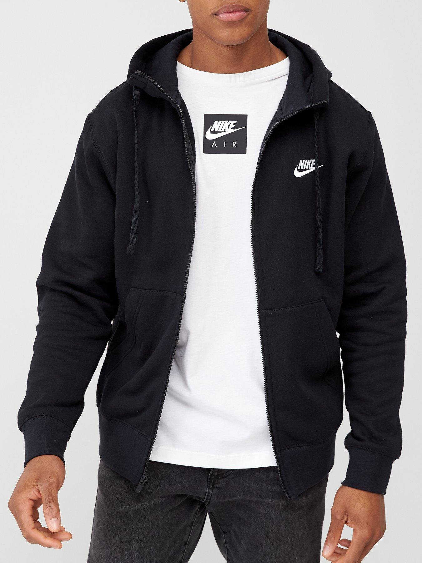 nike club hoodie zip