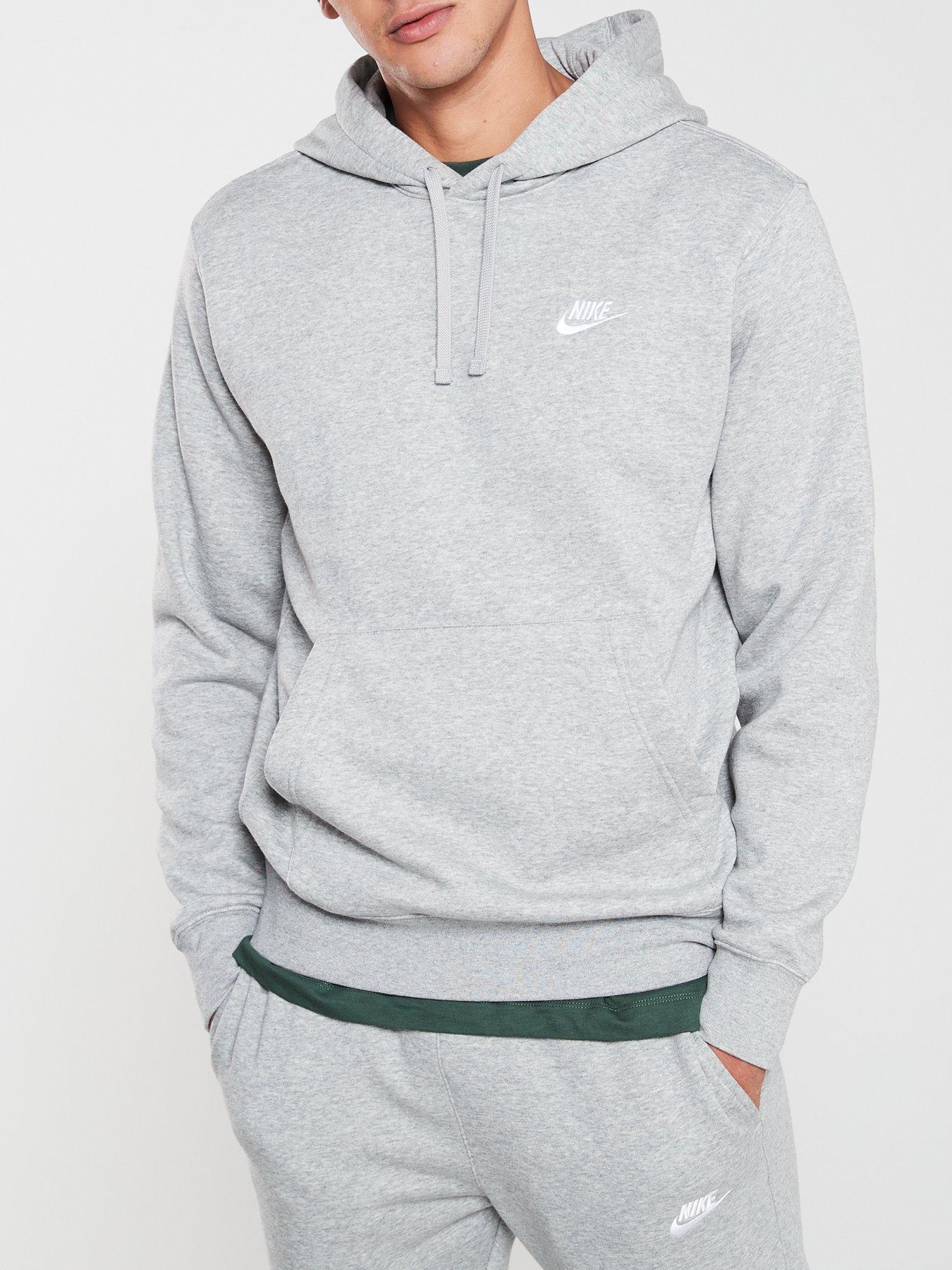 mens nike grey hoodie