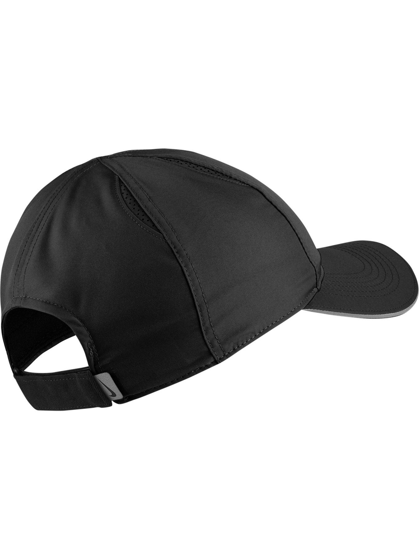 nike black running cap