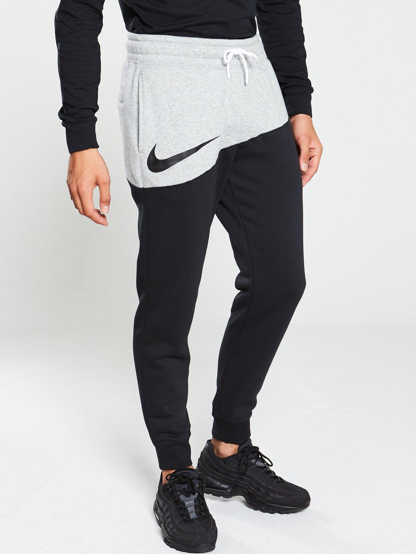 nike swoosh tracksuit grey