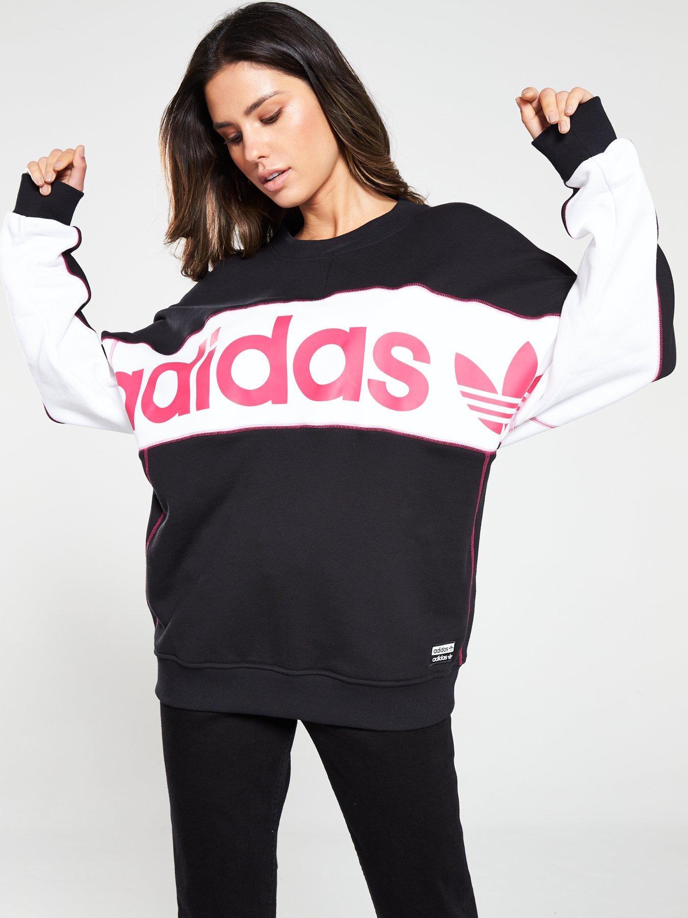 colour block adidas sweatshirt