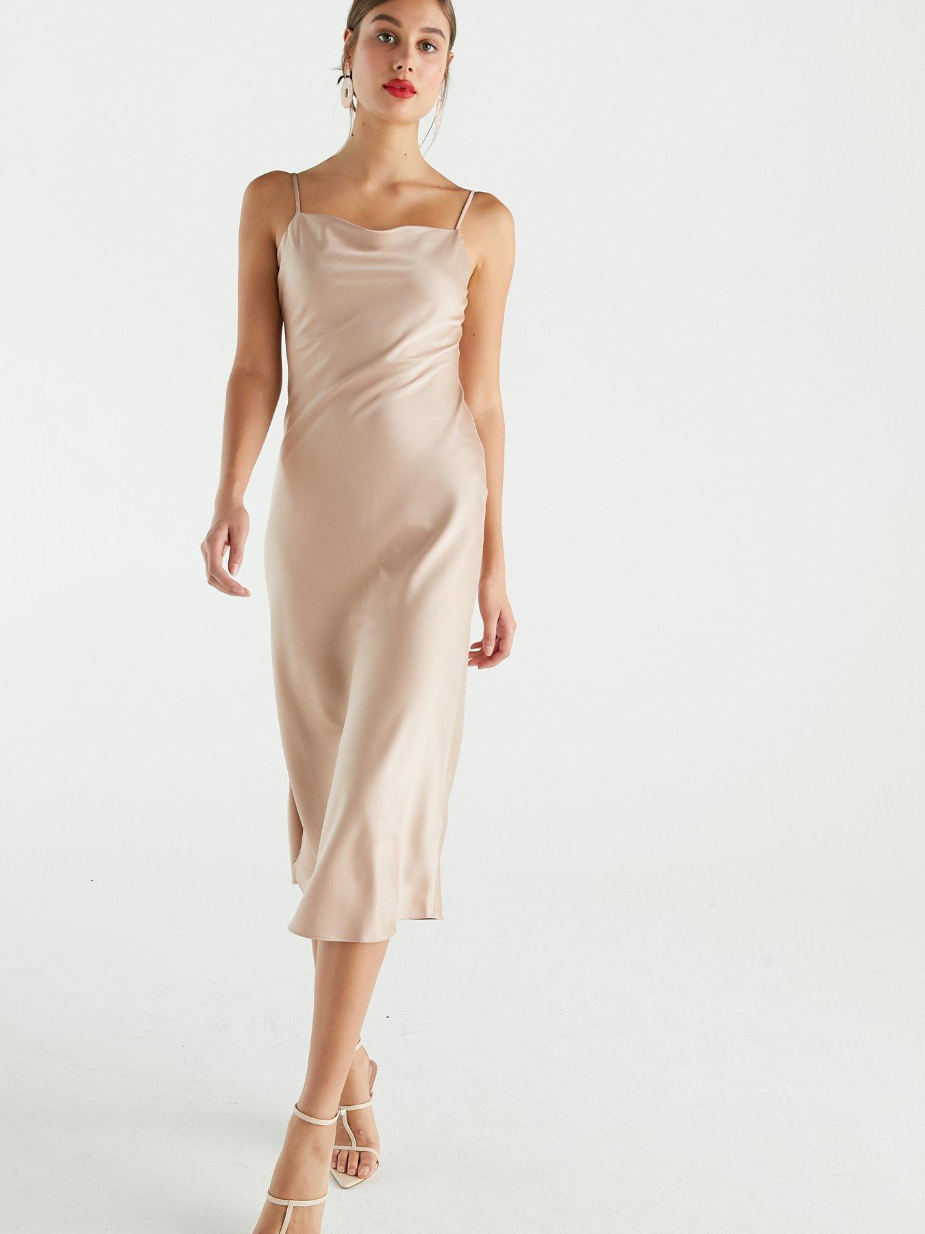 warehouse satin dress