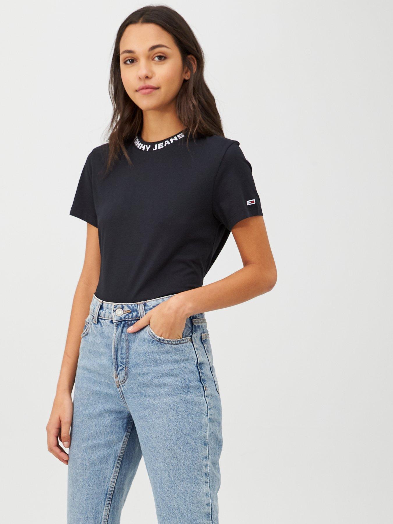 tommy jeans black t shirt