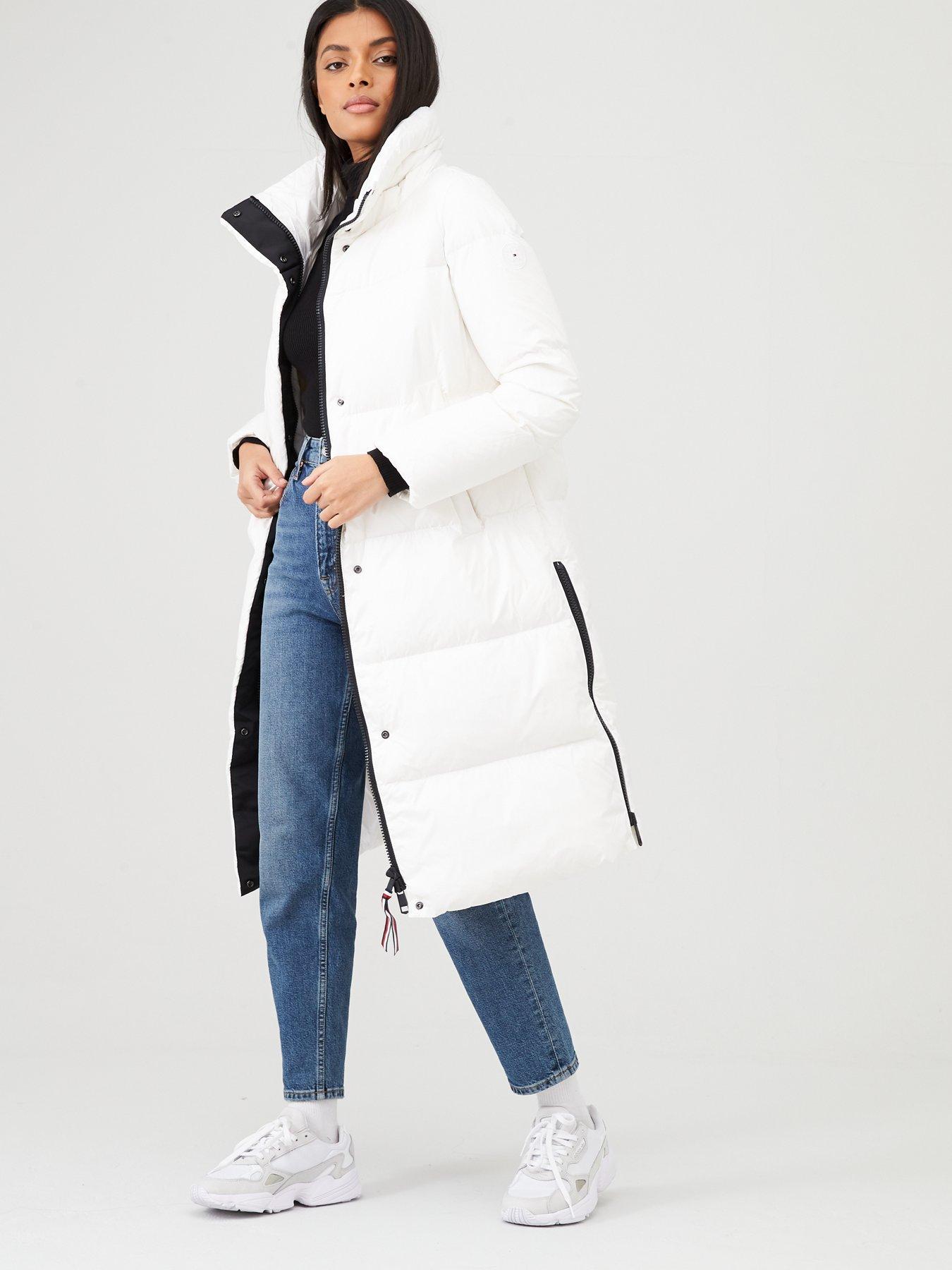 tommy jeans white coat