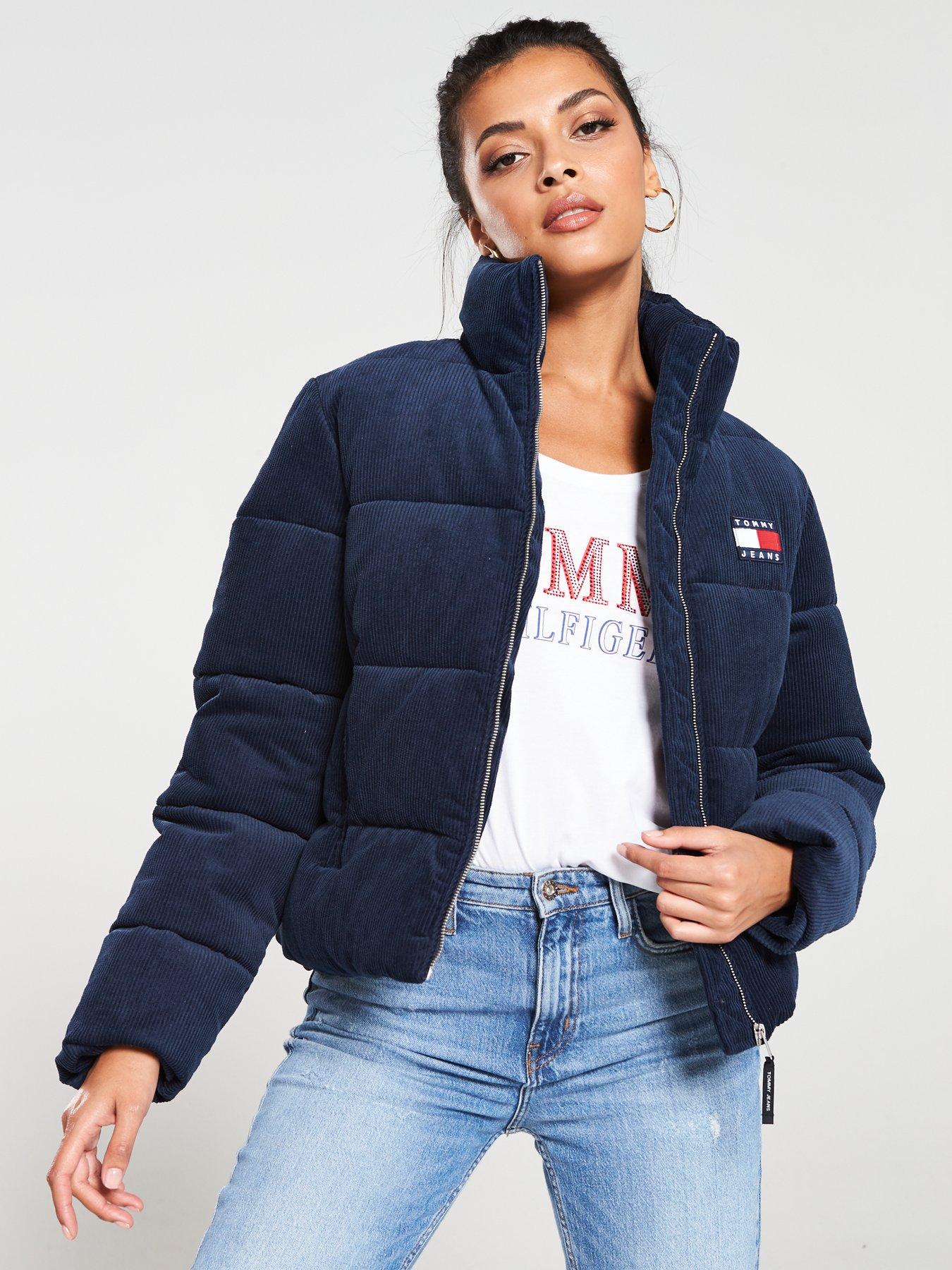 tommy jeans cord padded jacket