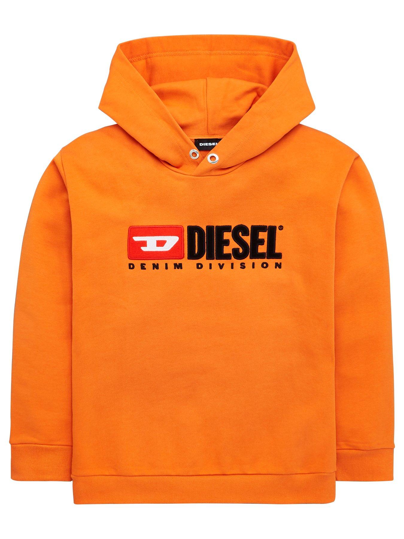 diesel hoodie orange