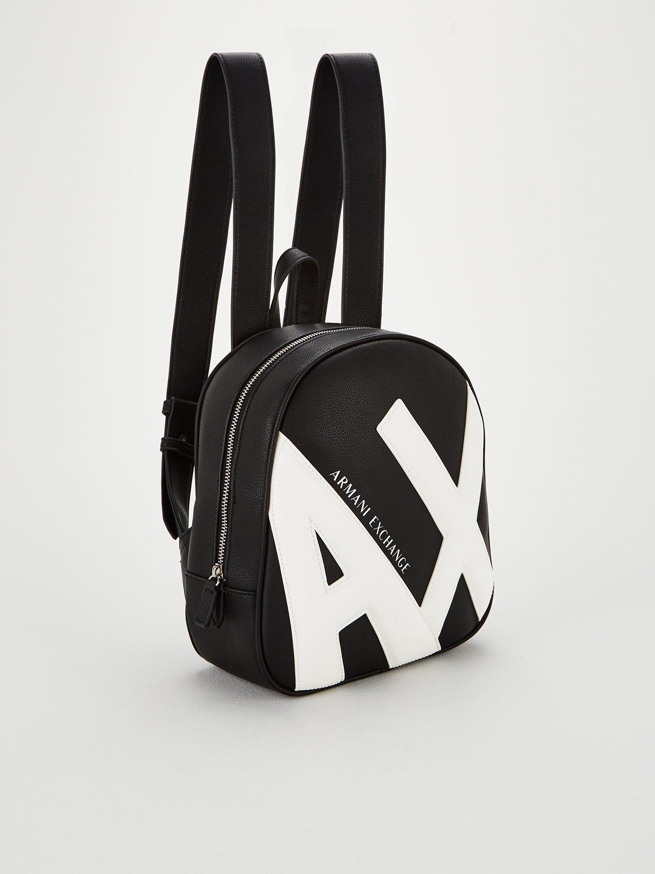 armani exchange logo backpack