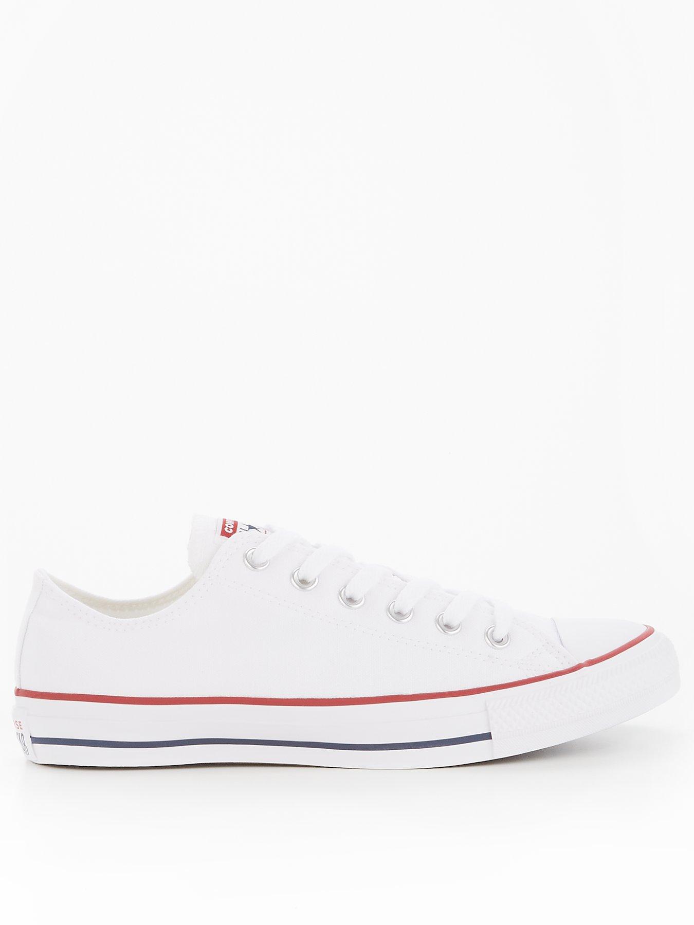 mens white converse trainers
