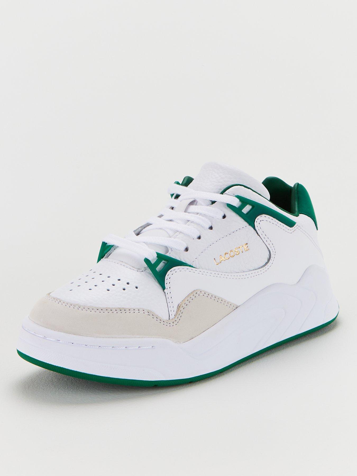 green lacoste trainers